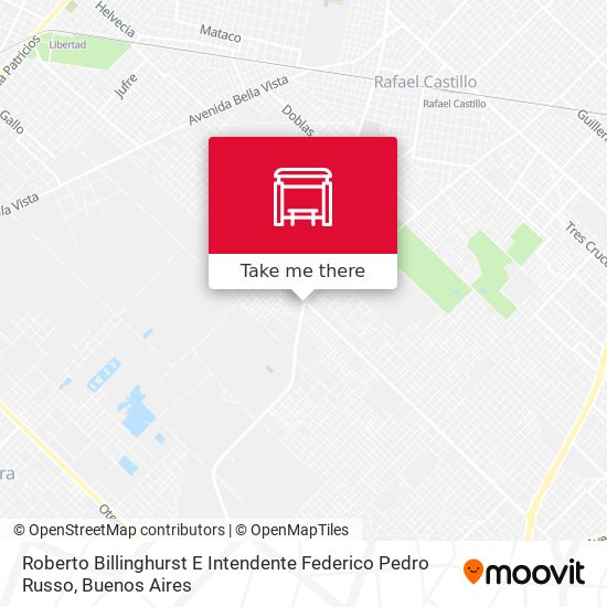 Mapa de Roberto Billinghurst E Intendente Federico Pedro Russo