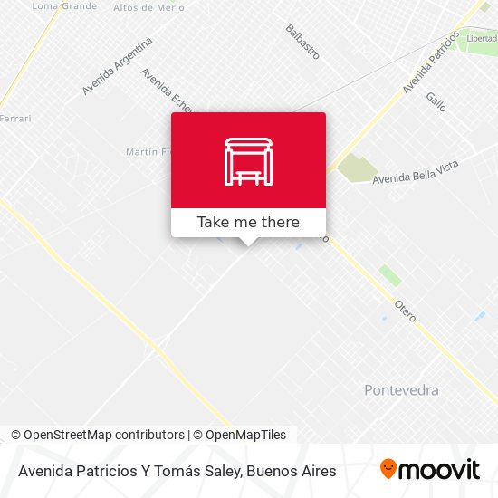 Mapa de Avenida Patricios Y Tomás Saley