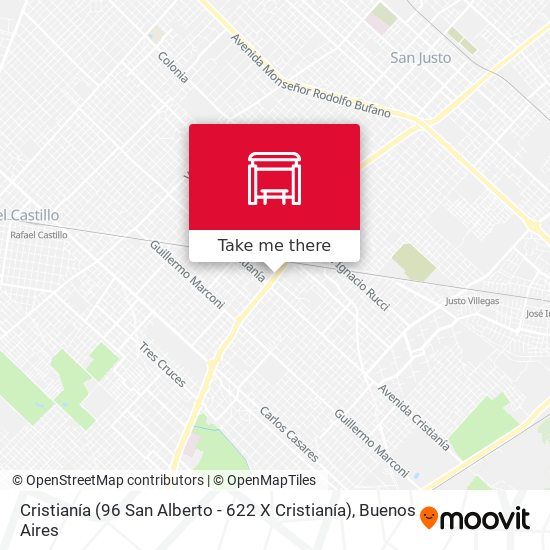 Mapa de Cristianía (96 San Alberto - 622 X Cristianía)