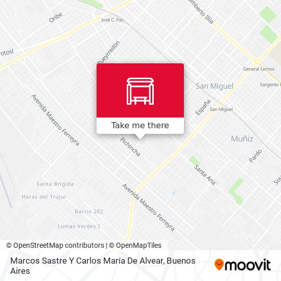 Marcos Sastre Y Carlos María De Alvear map