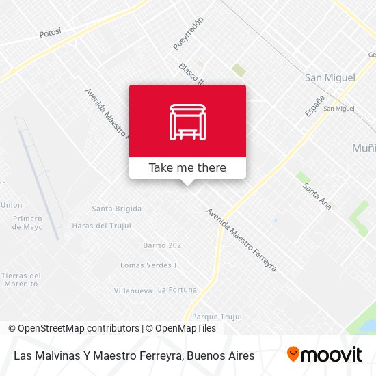 Las Malvinas Y Maestro Ferreyra map