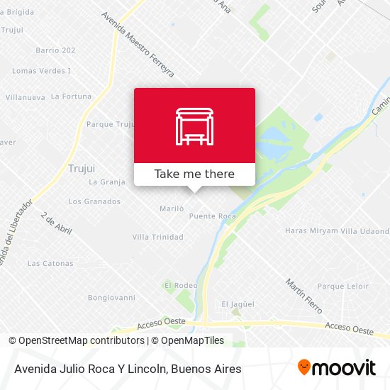 Mapa de Avenida Julio Roca Y Lincoln