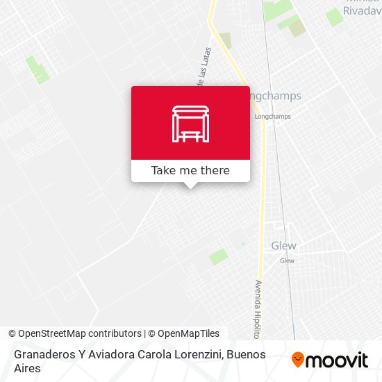 Mapa de Granaderos Y Aviadora Carola Lorenzini