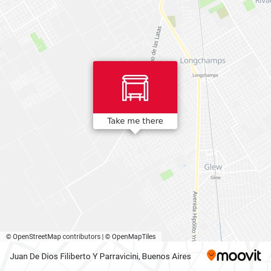 Juan De Dios Filiberto Y Parravicini map