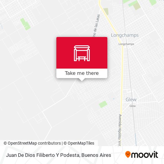Juan De Dios Filiberto Y Podesta map