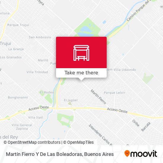 Martín Fierro Y De Las Boleadoras map