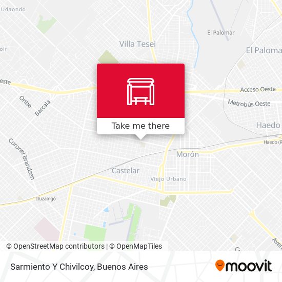 Sarmiento Y Chivilcoy map