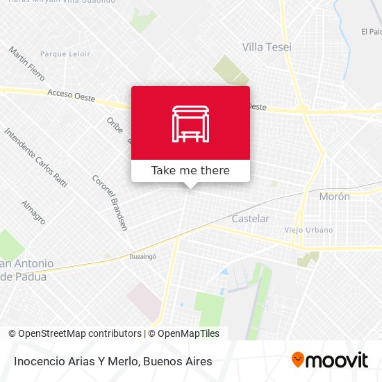 Inocencio Arias Y Merlo map