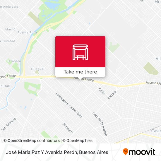 José María Paz Y Avenida Perón map