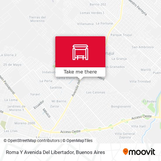 Roma Y Avenida Del Libertador map