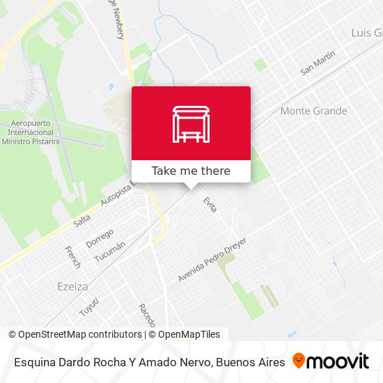 Mapa de Esquina Dardo Rocha Y Amado Nervo