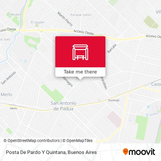 Mapa de Posta De Pardo Y Quintana