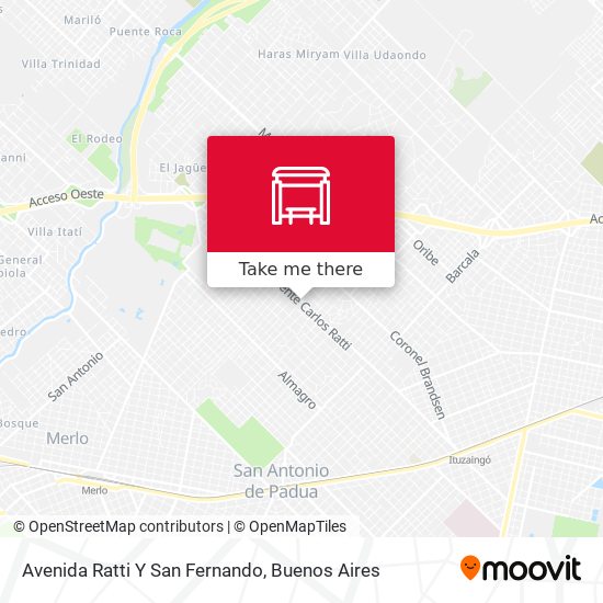 Avenida Ratti Y San Fernando map