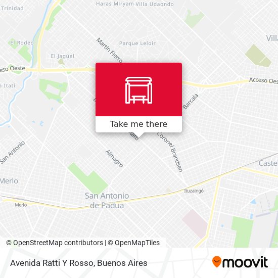 Mapa de Avenida Ratti Y Rosso