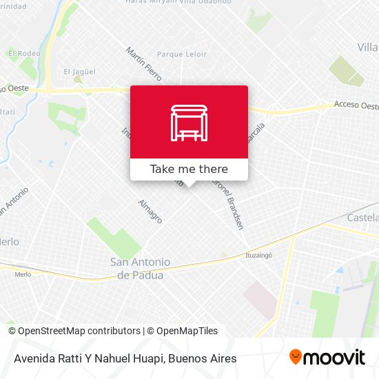 Avenida Ratti Y Nahuel Huapi map