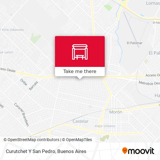 Curutchet Y San Pedro map