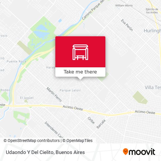 Mapa de Udaondo Y Del Cielito
