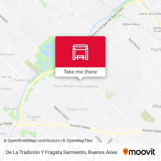 Mapa de De La Tradición Y Fragata Sarmiento