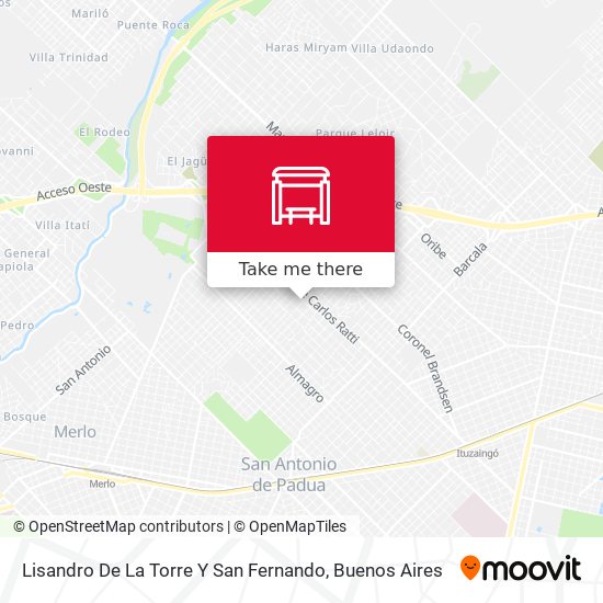 Mapa de Lisandro De La Torre Y San Fernando