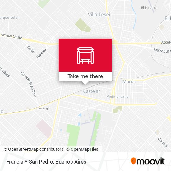 Francia Y San Pedro map