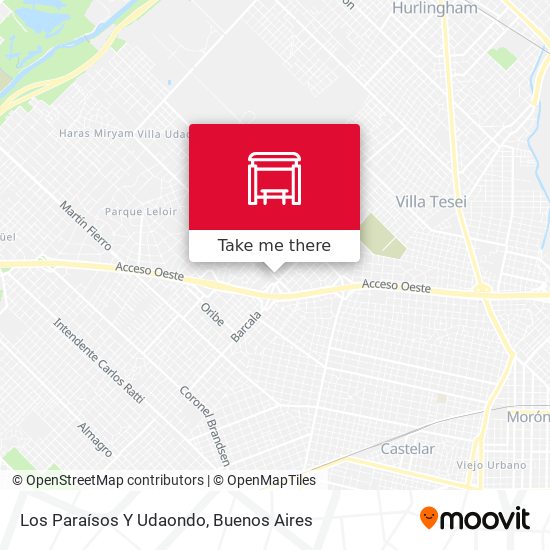 Mapa de Los Paraísos Y Udaondo