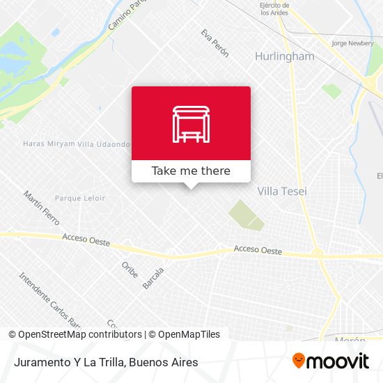 Mapa de Juramento Y La Trilla