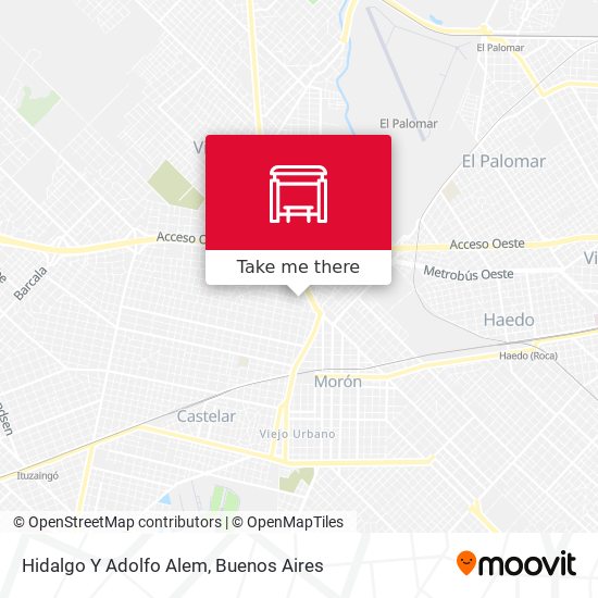 Hidalgo Y Adolfo Alem map