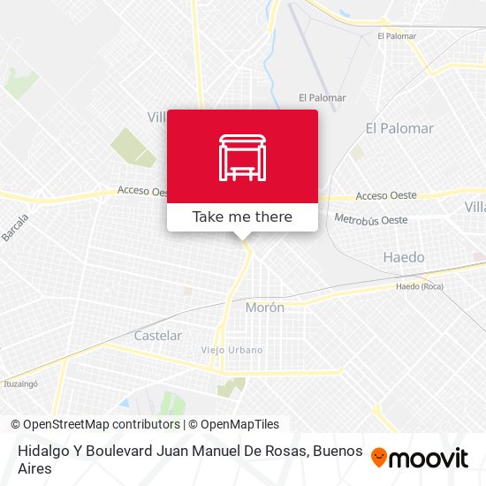 Hidalgo Y Boulevard Juan Manuel De Rosas map