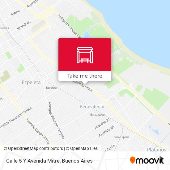 Calle 5 Y Avenida Mitre map