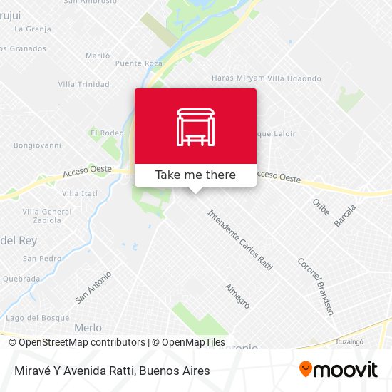 Miravé Y Avenida Ratti map