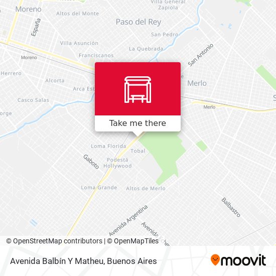 Mapa de Avenida Balbín Y Matheu