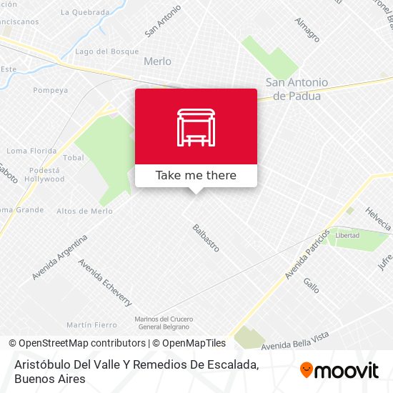 Aristóbulo Del Valle Y Remedios De Escalada map