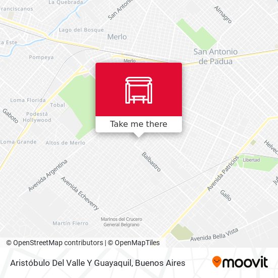 Aristóbulo Del Valle Y Guayaquil map