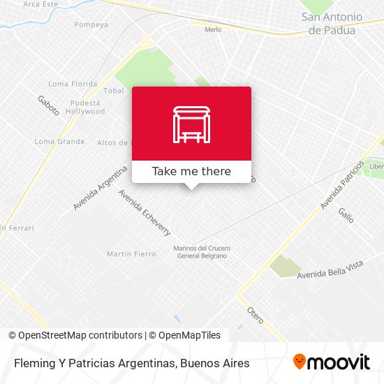 Mapa de Fleming Y Patricias Argentinas