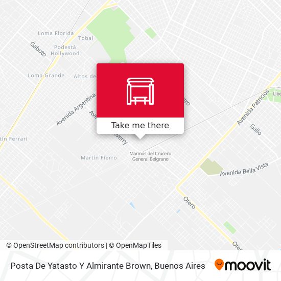Posta De Yatasto Y Almirante Brown map