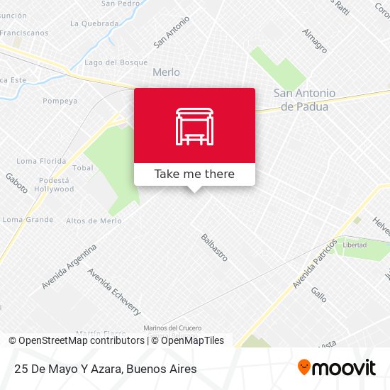 Mapa de 25 De Mayo Y Azara