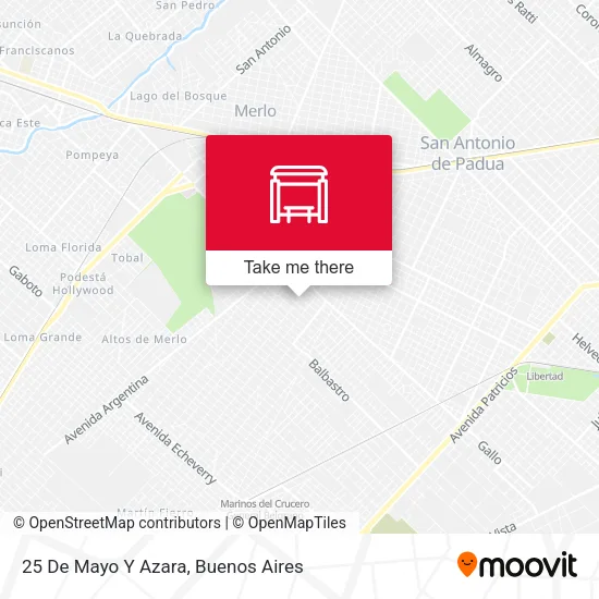 25 De Mayo Y Azara map