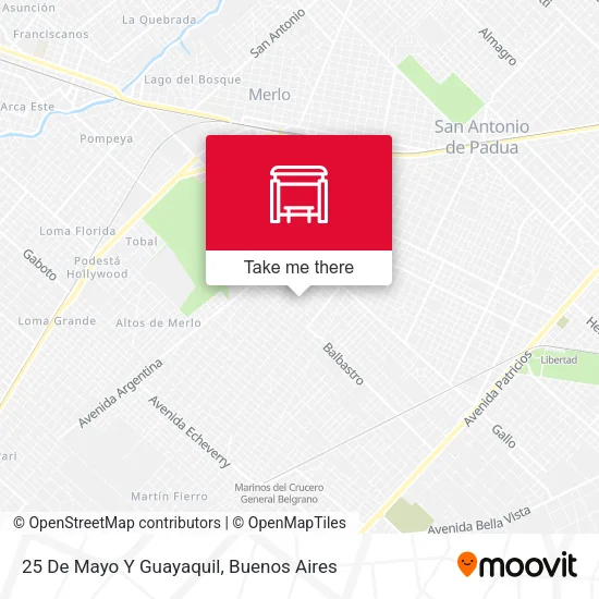 25 De Mayo Y Guayaquil map