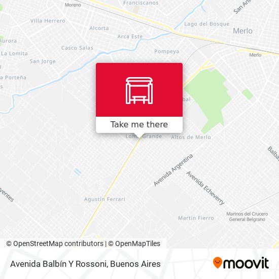Avenida Balbín Y Rossoni map