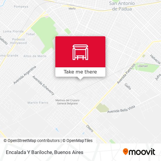 Encalada Y Bariloche map