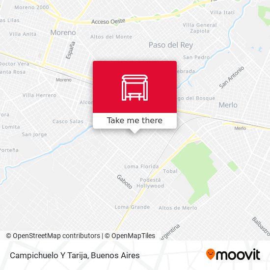 Campichuelo Y Tarija map