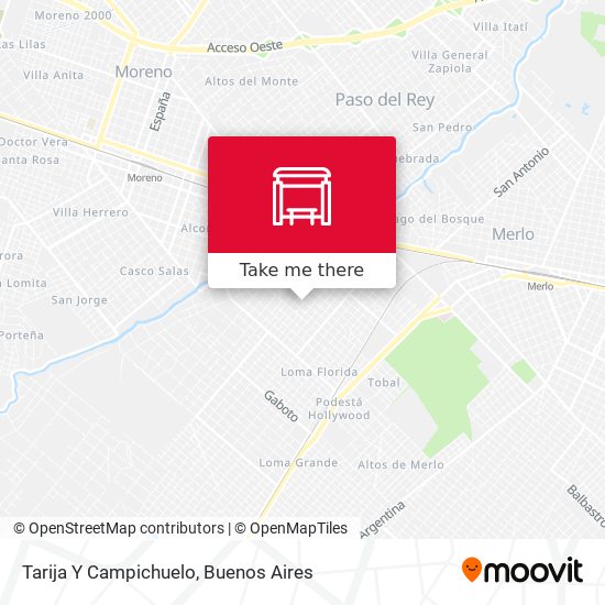 Mapa de Tarija Y Campichuelo