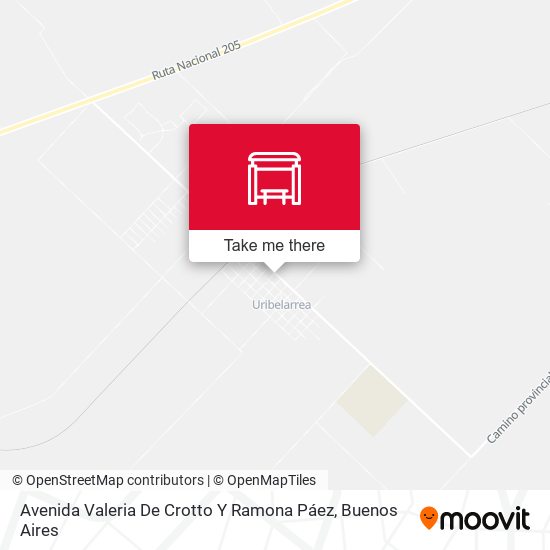 Mapa de Avenida Valeria De Crotto Y Ramona Páez