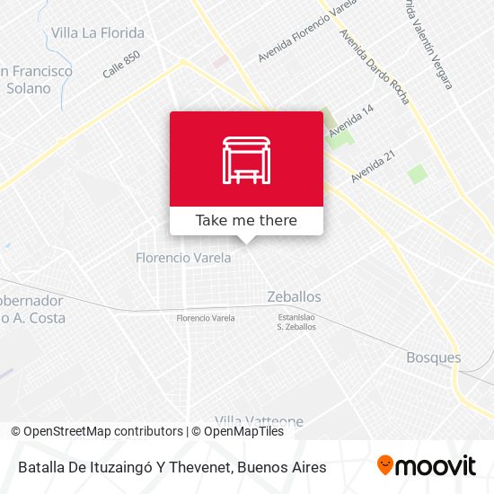 Batalla De Ituzaingó Y Thevenet map