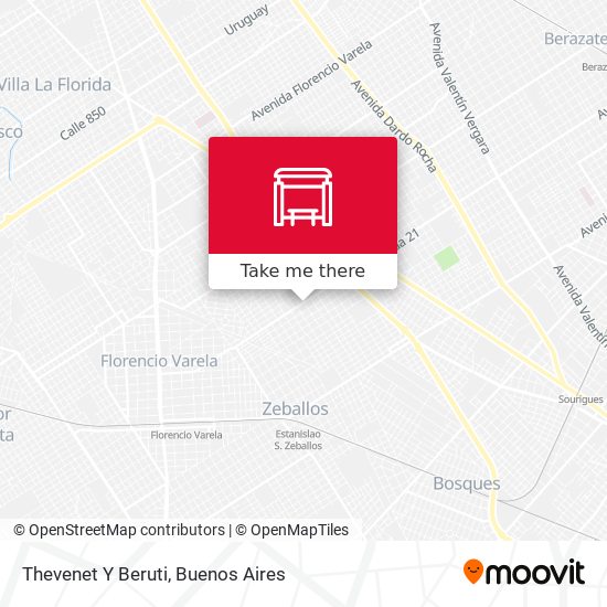 Mapa de Thevenet Y Beruti