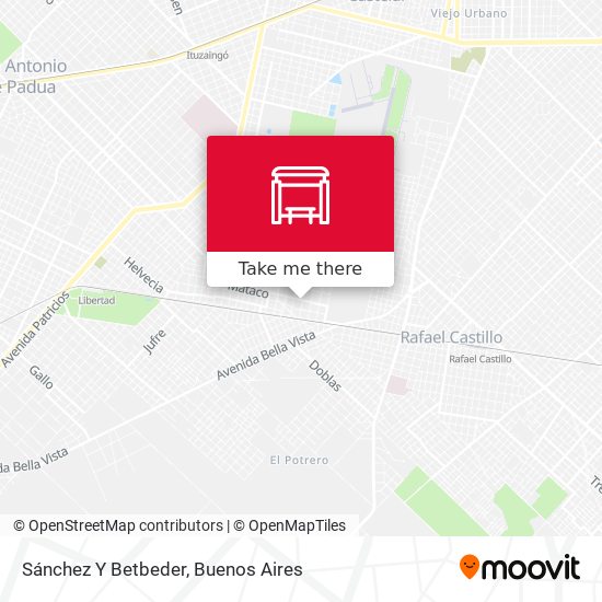Mapa de Sánchez Y Betbeder