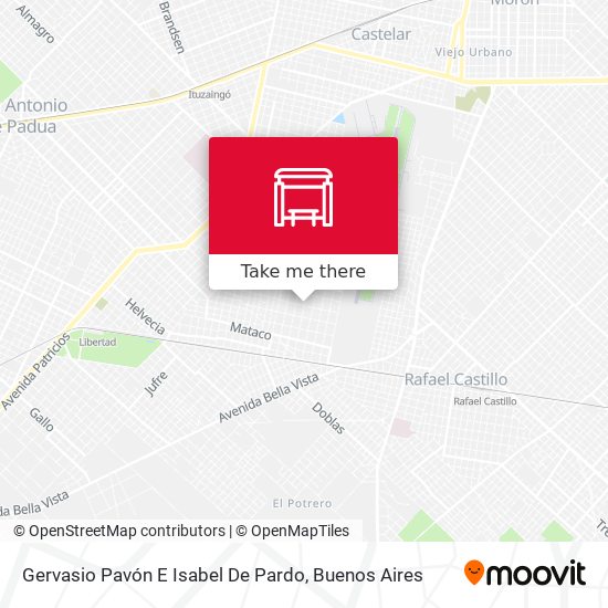 Gervasio Pavón E Isabel De Pardo map