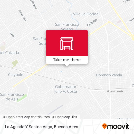 Mapa de La Aguada Y Santos Vega