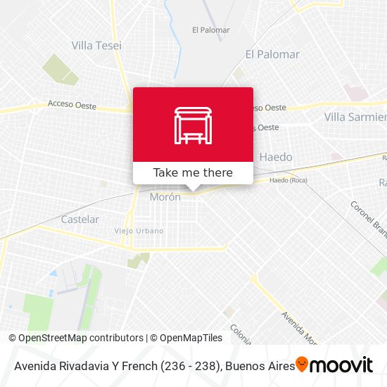 Avenida Rivadavia Y French (236 - 238) map