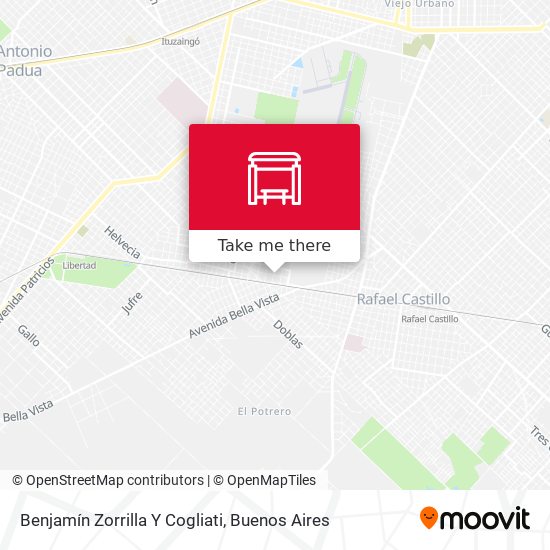 Benjamín Zorrilla Y Cogliati map